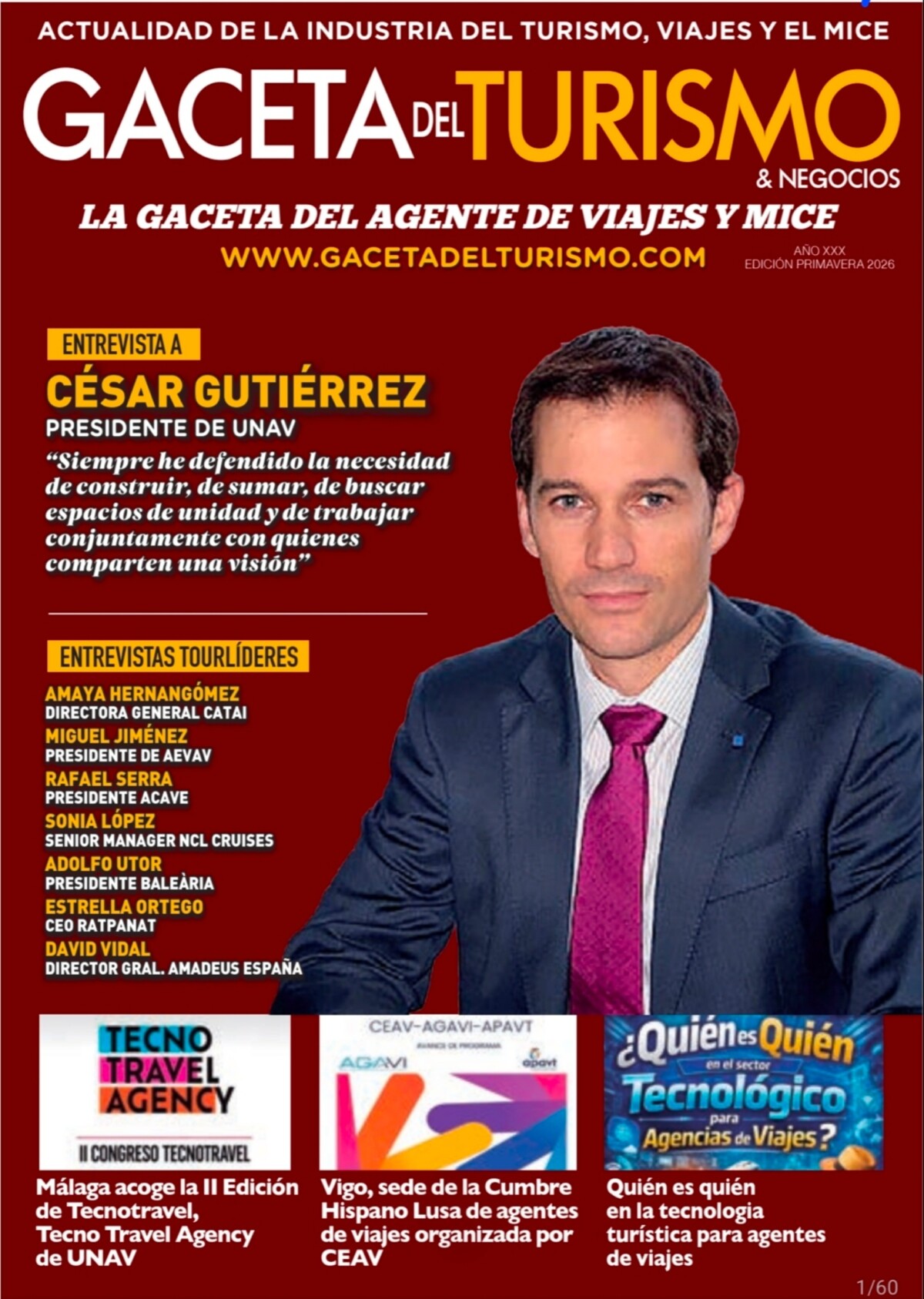 Gaceta del Turismo - Edicion Primavera 2026_portada
